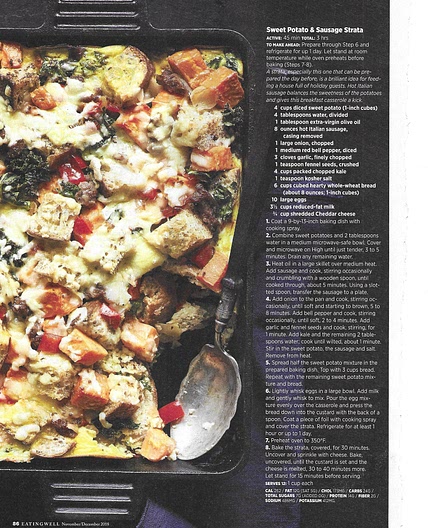 Sweet Potato and Sausage Strata