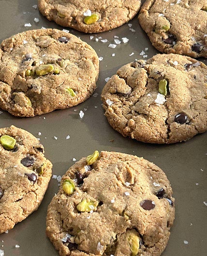 Chocolate Chip Pistachio Cookies