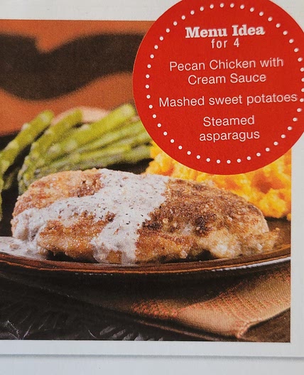 Pecan Chicken with Cream Sauce