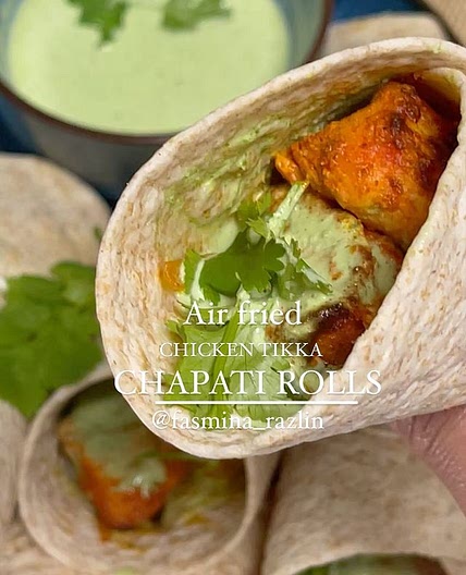 CHICKEN TIKKA CHAPPATHI ROLLS