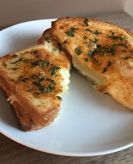 Garlic grilled cheese