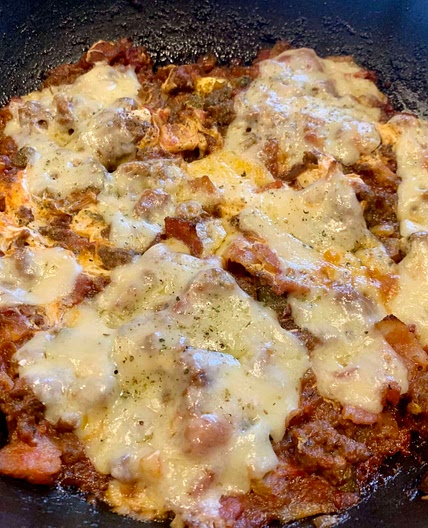 Keto Bacon & Burger Casserole