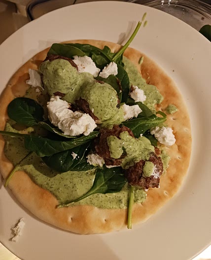 Lamb Meatballs with Green Goddess Sauce