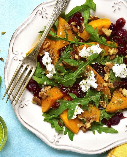 Farro, Squash & Cranberry Salad