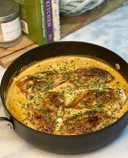 One Pan Low Carb Honey Mustard Chicken