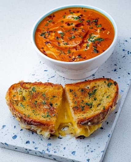 Herb Grilled Cheese &amp; Tomato Soup