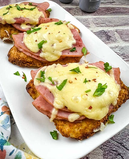 Lazy Air Fryer Chicken Cordon Bleu
