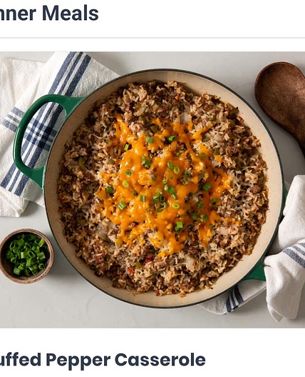 Stuffed pepper casserole - Randi's edits