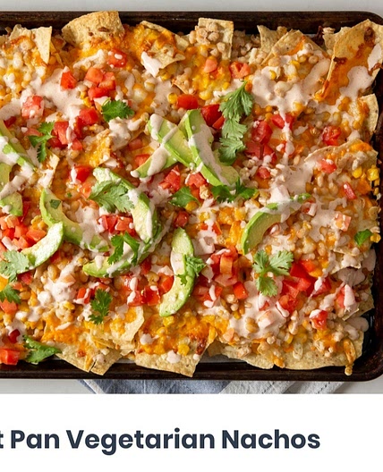 Sheet Pan Vegetarian Nachos