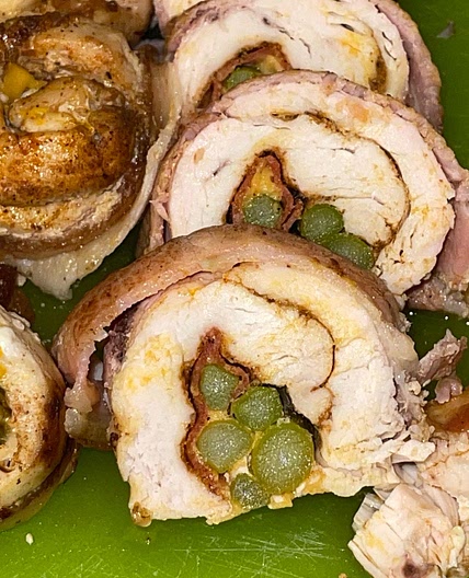 Stuffed Chicken Breast Wrapped in Bacon