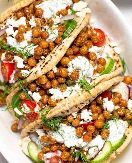 Spiced Chickpea Gyros