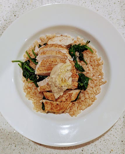Mediterranean Chicken and Hummus Bowl
