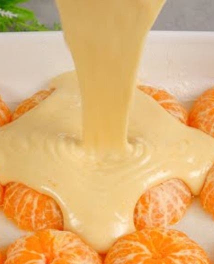 Pastel mandarina