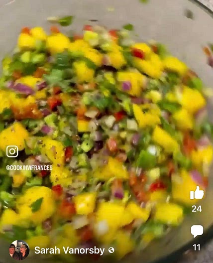 Mango, Avocado salsa
