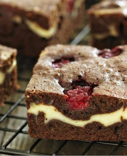 Cream Cheese, Raspberry Brownie