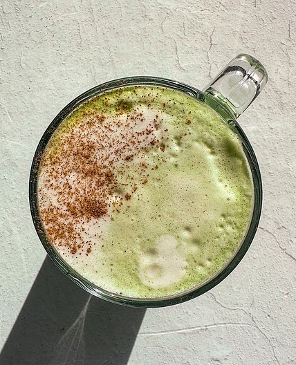 Cinnamon Matcha Latte