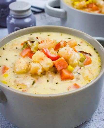 Shrimp & Corn Chowder with Chipotle