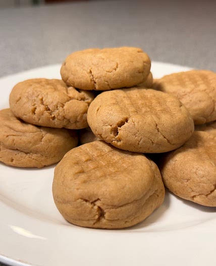 Chewy Vegan Peanut Butter Cookies