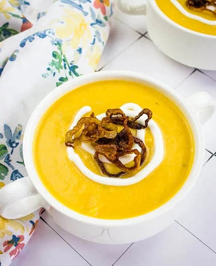 Cauliflower and Sweet Potato Soup