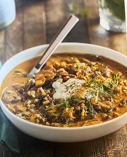 Immune-Boosting Hungarian Mushroom and Wild Rice Stew
