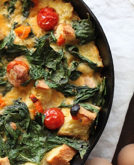Cheese and Vegetable Strata