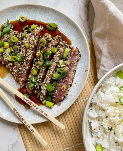 Teryiaki seared tuna