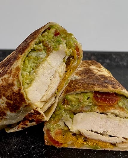 Chicken guacamole wrap