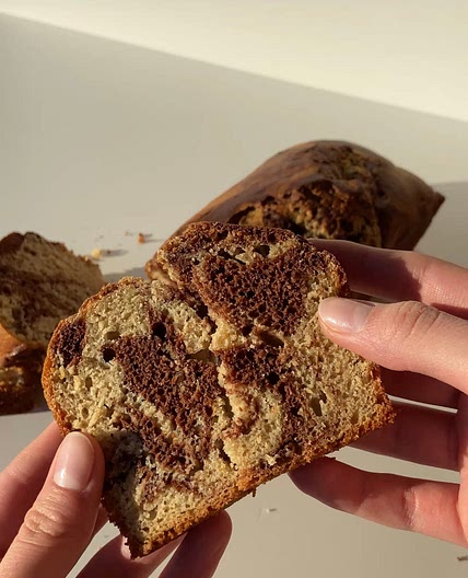 Marbled bananabread 