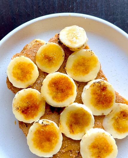 Caramelized Banana Peanut Butter Toast