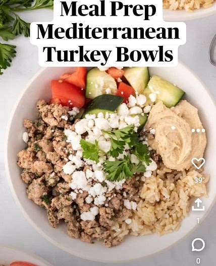 15 Minute Mediterranean Turkey Bowls