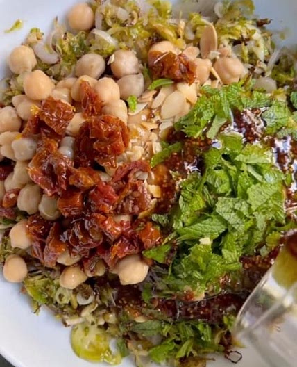 Shaved Brussel Sprouts &amp; Chickpea by