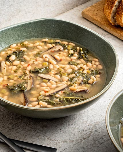 This Instant Pot white bean and kale recipe is good to the last drop of herby, earthy broth
