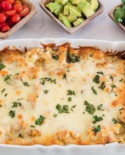 Optavia Chile Chicken Verde Casserole