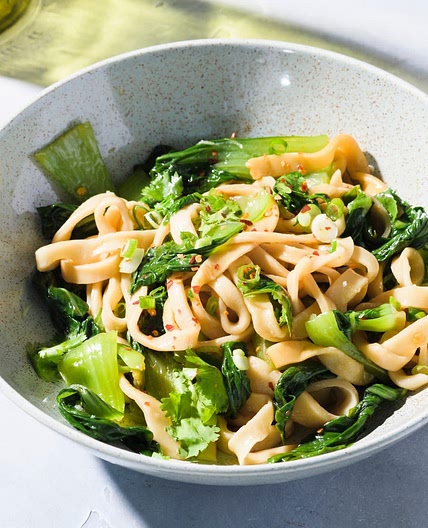 Hot Noodles W/ Bok Choy