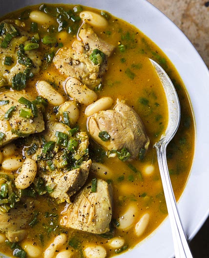 Cardamom-Lime Chicken w/ White Beans