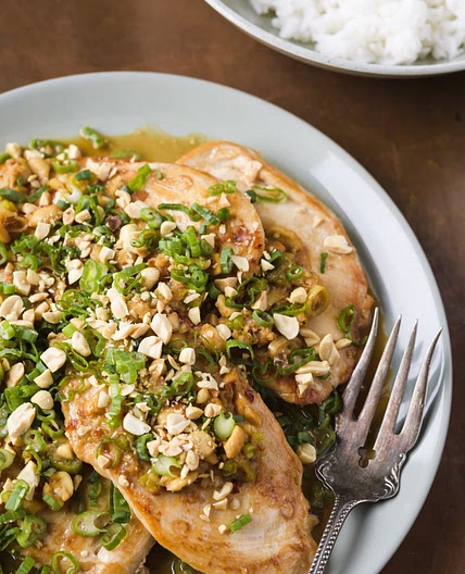 Cutlets w/ Garlic, Chilies & Peanuts