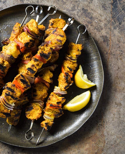 Ginger-Curry Chicken Kabobs