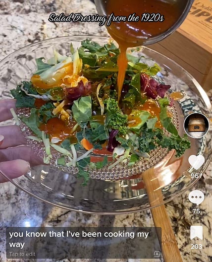Vintage salad dressing 