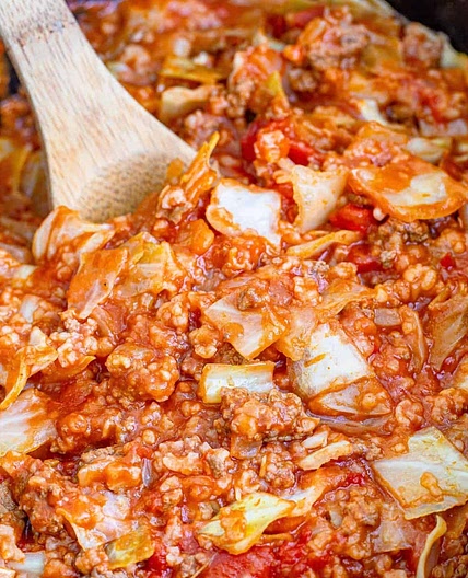 Crock Pot Unstuffed Cabbage Rolls