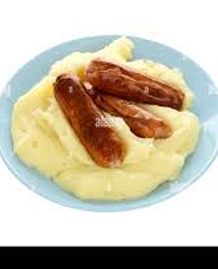Kartoffelbrei mit Würstchen