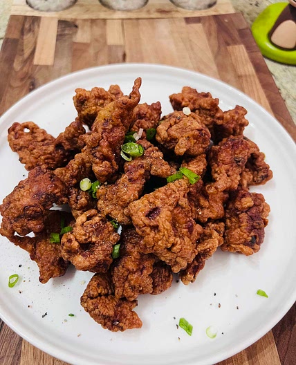 Deep Fried Crispy Pork Belly Bites | 酥肉