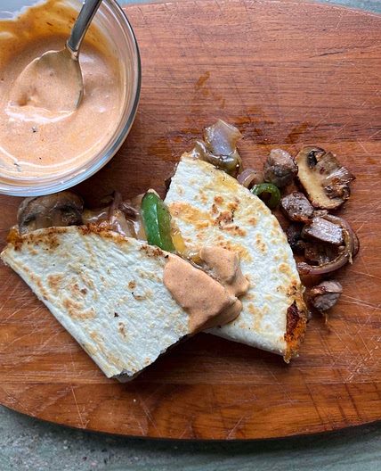 CopyKat Chipotle Steak Quesadillas with dipping “hack” 
