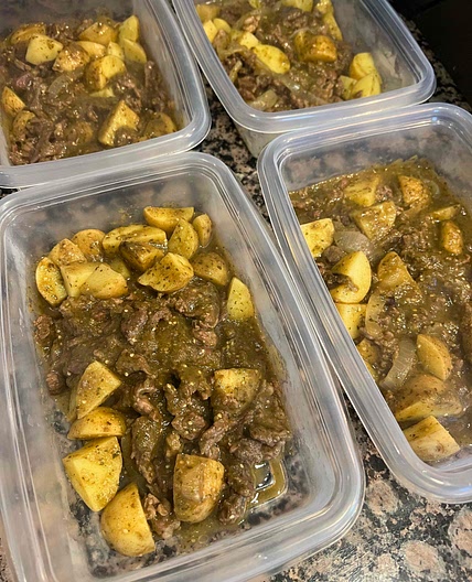 CARNE Y PAPA EN SALSA VERDE