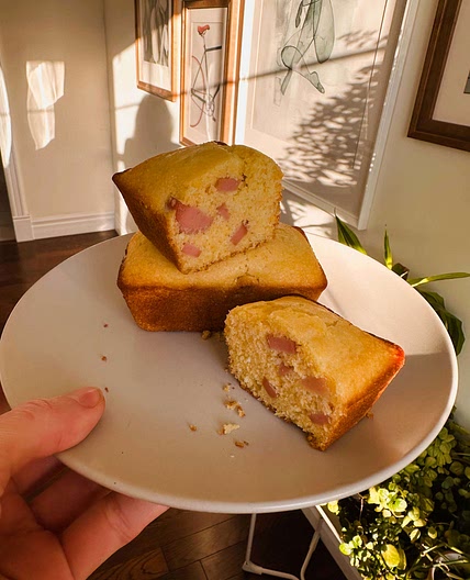 Mini corn dog loaves
