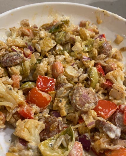 Roasted Veggie and Orzo Salad