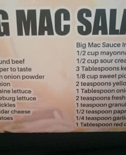 Big Mac Salad