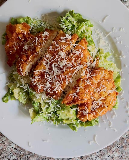 Caesar Salad w/ Crouton Fried Chicken