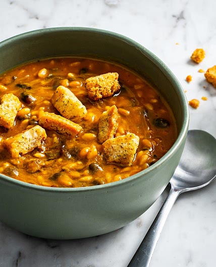 This black bean and pumpkin stew is hearty, pantry-friendly and ready in 20 minutes