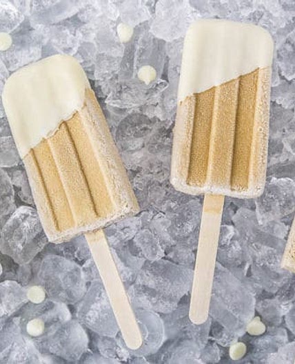 White Chocolate White Russian Popsicles