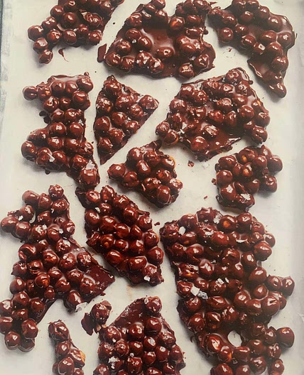 Chocolate chickpeas 